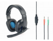 Gembird GHS-04, Gaming headset with Microphone, 3.5 mm plug x 2 pcs, Black